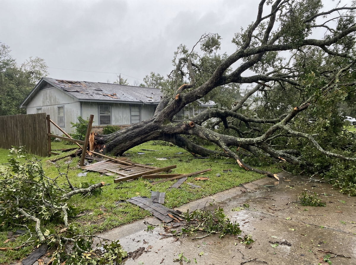 Emergency storm cleanup before