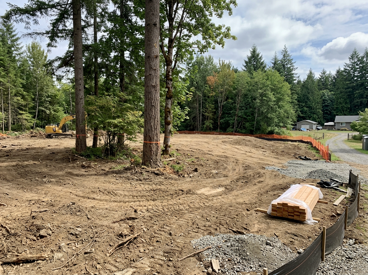 Lot and land clearing after