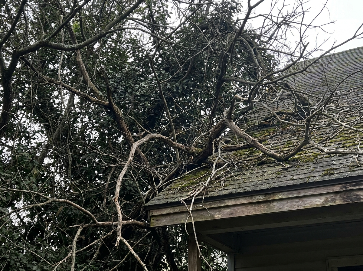 Tree trimming and pruning before
